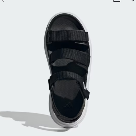 Adidas Women’s  Black and White Sandals